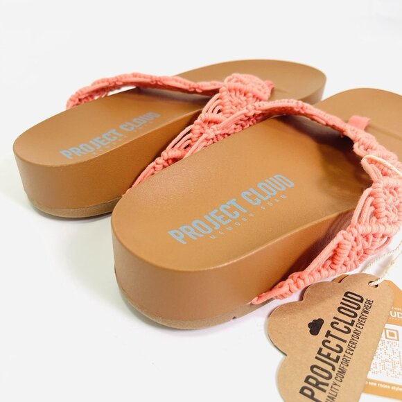 Project Cloud Memory Foam Hammock Sandals Mango Orange Size 8.5 - Picture 4 of 8